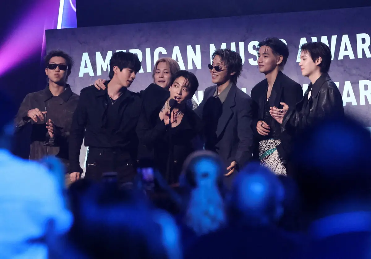 Korean supergroup BTS claim top honours at American Music Awards, beating out Taylor Swift, Bad Bunny