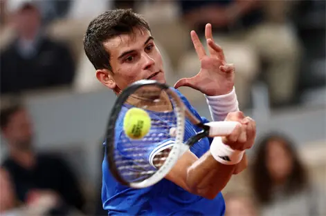  SPAIN&rsquo;S Rafael Jodar in action during the French Open quarter-final against Alexander Zverev of Germany on Tuesday.&mdash;Reuters 