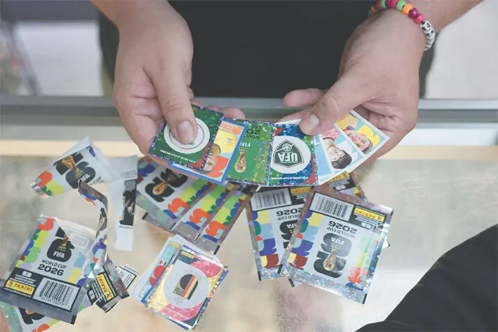 The FIFA World Cup 2026 Panini stickers &mdash; AFP