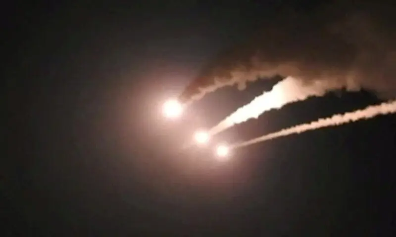 Iran launches missiles towards Israel, at an unknown location, in this still image taken from a video released June 7, 2026. &mdash;Reuters