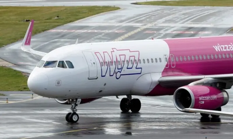A Wizz Air Airbus A320 at Luton Airport, Luton, Britain, May 1, 2020. —Reuters/File
