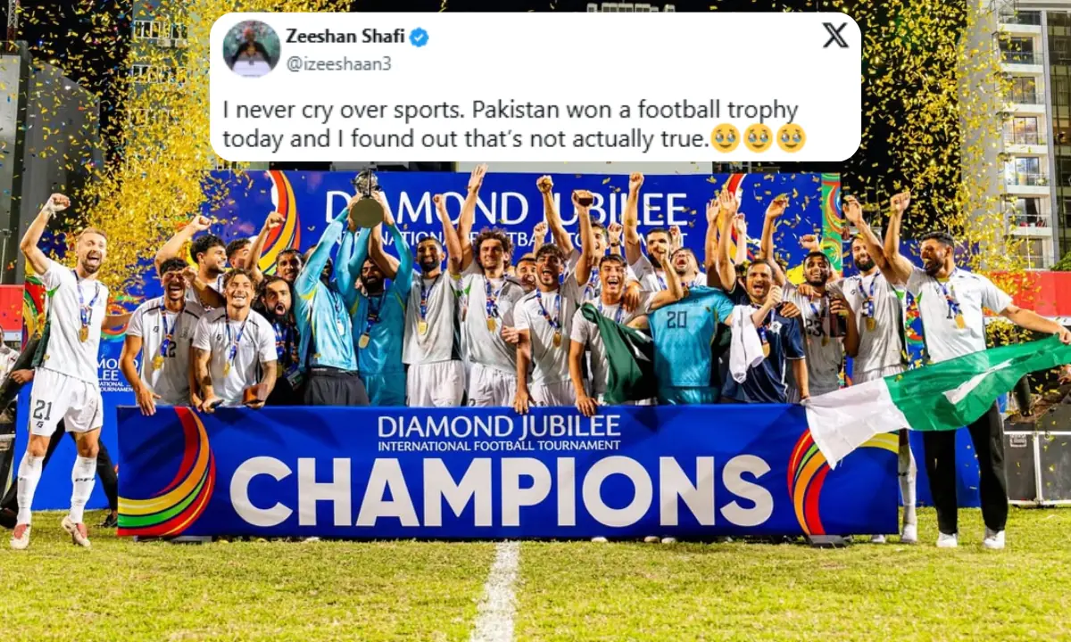 Pakistanis rejoice as national football team wins its first tournament in 74 years Pakistanis rejoice as national football team wins its first tournament in 74 years