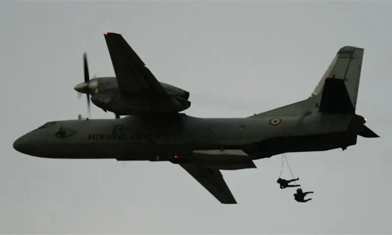 Five dead after Indian Air Force transport plane crashes in remote northeast