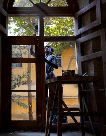Restoration work at the library | Malika Abbas