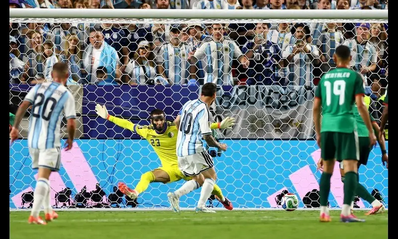 Lionel Messi World Cup hat-trick equals goalscoring record as Argentina beat Algeria