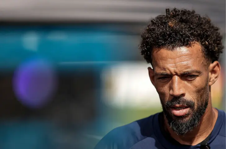 CAPE VERDE goalkeeper Vozinha speaks to media ahead of a training session at the Waters Sportsplex.—AFP)