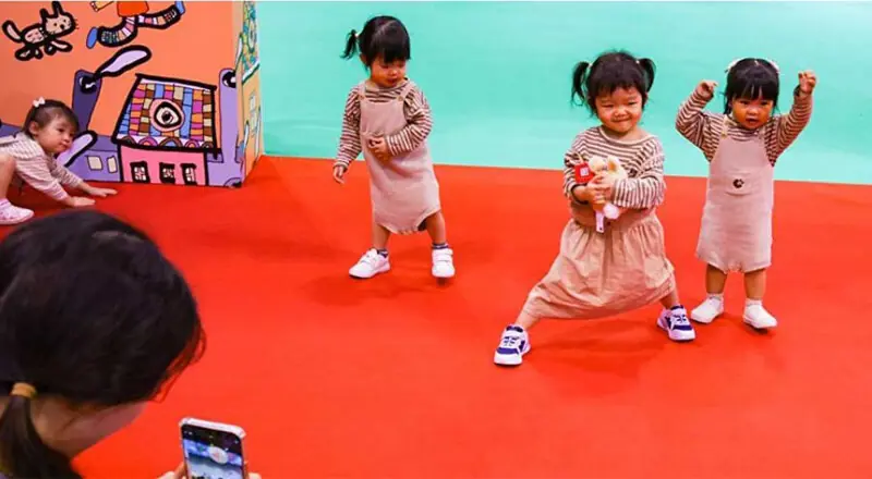 A view of the Baby Show during Spring & Child Growth Education Expo.—Courtesy China Daily