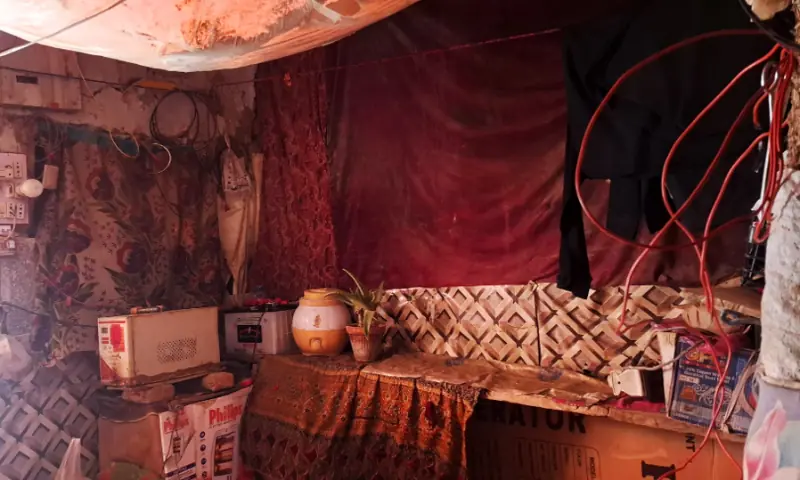 Finding Waldo - The fan Shabana uses as she waits for electricity to be restored. Source: KUL Photo Archives