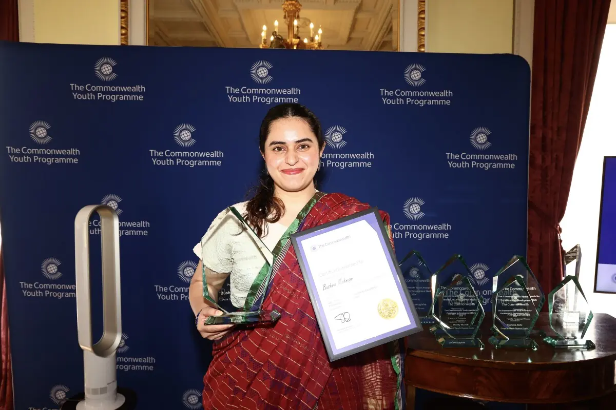 Mahwari Justice's Bushra Mahnoor wins Commonwealth Youth Award for work on menstrual justice
