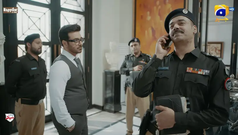  Faysal Quraishi as Kamran Haider (L) and Gohar Rasheed as Inspector Shafiq (R) 