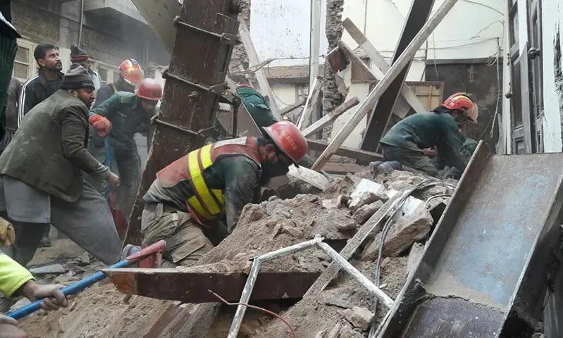 7 children feared dead in Lahore tuition centre roof collapse: rescue service