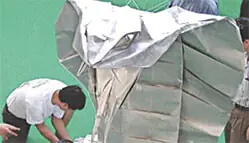 World’s largest origami snake