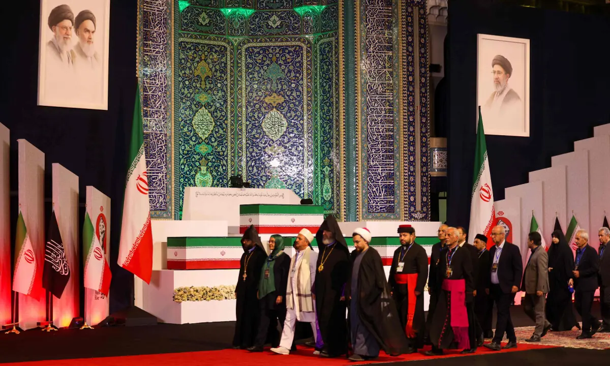In pictures: Scenes from the state funeral for Iran's assassinated supreme leader Ali Khamenei in Tehran