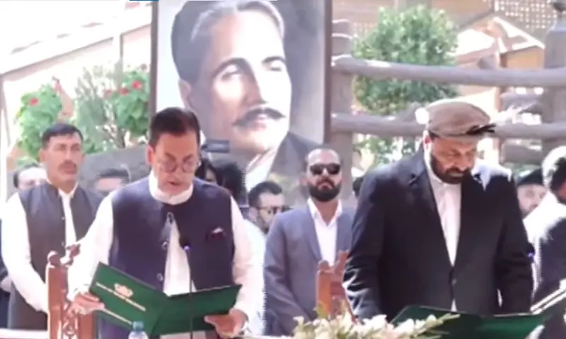 PPP’s Amjad Hussain sworn in as GB chief minister