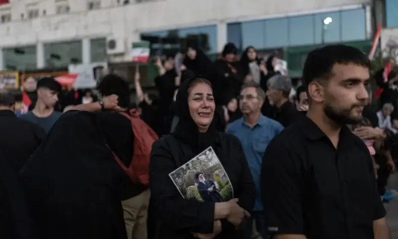 Mourners gather after Iran&rsquo;s slain Supreme Leader Ali Khamenei is buried at the Shrine of Imam Reza in Mashhad on July 9, 2026. &mdash; AFP