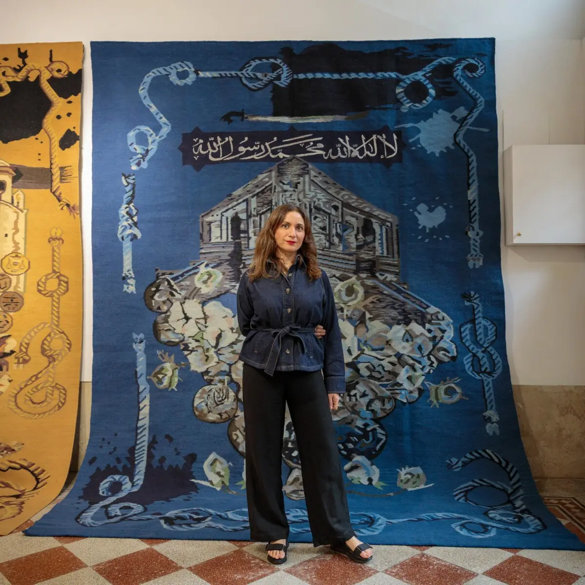 The artist Faiza Butt pictured at the pavilion
