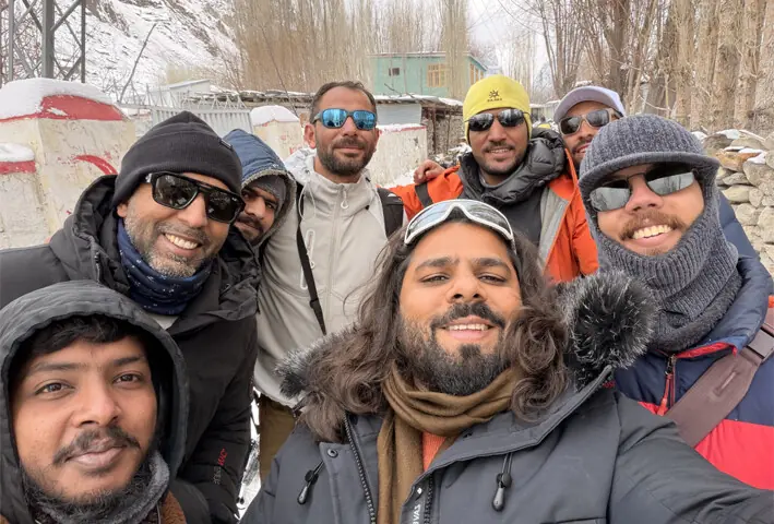  Above and below: At the shoot of the The Great Pakistan Adventure 