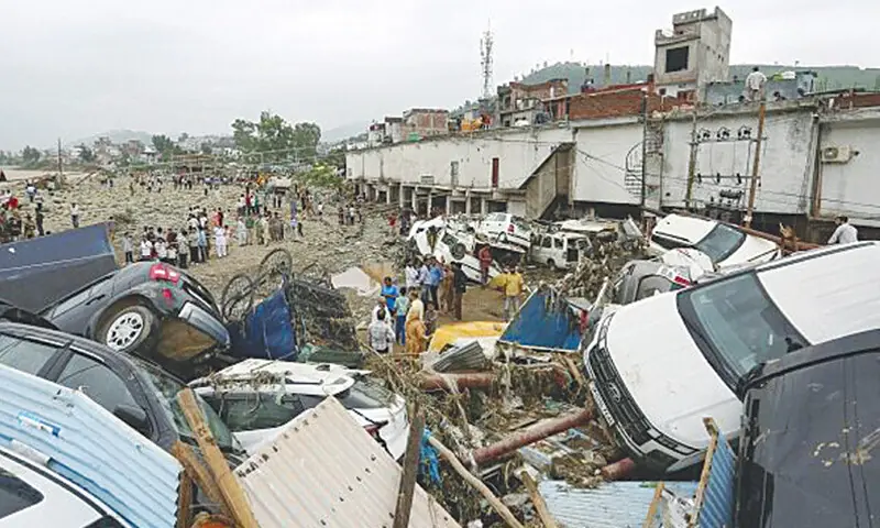 Chenab flows surge after floods in held Kashmir – Pakistan Chenab flows surge after floods in held Kashmir – Pakistan