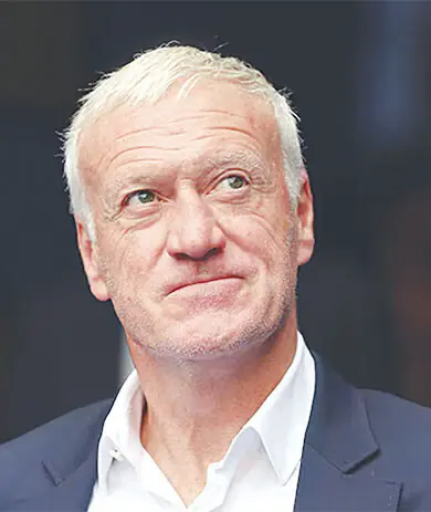 France coach Didier Deschamps looks on during the match against England.—AFP