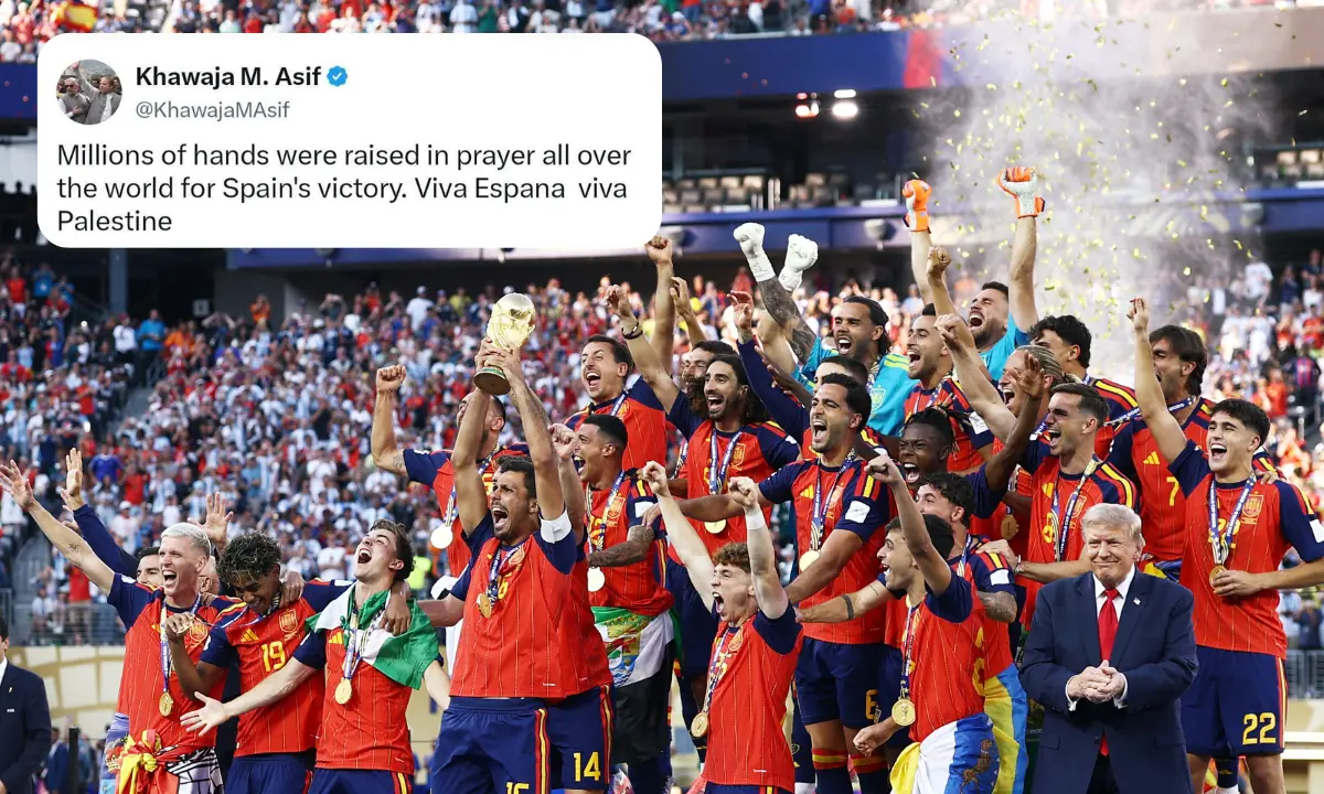 Fans from Pakistan to Palestine and beyond rejoice after Spain crowned FIFA World Cup champions Fans from Pakistan to Palestine and beyond rejoice after Spain crowned FIFA World Cup champions