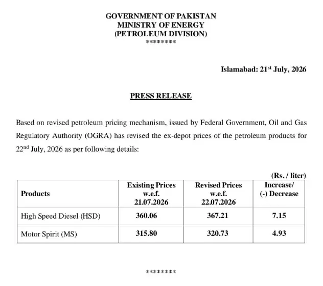 Govt increases petrol price by Rs4.93, diesel by Rs7.15 per litre Govt increases petrol price by Rs4.93, diesel by Rs7.15 per litre