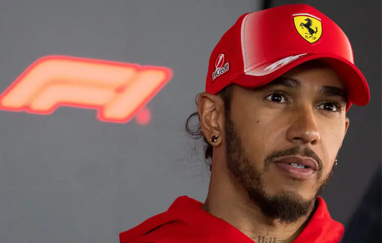 FERRARI’S British driver Lewis Hamilton attends a press conference at the Hungaroring circuit on Thursday.—AFP