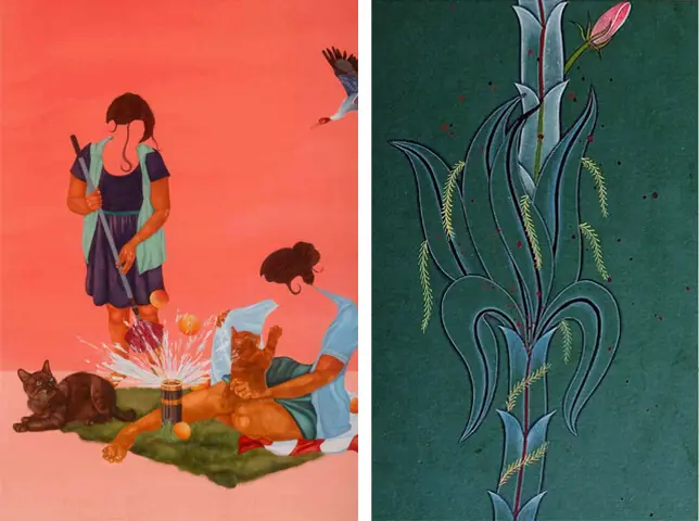  Some of the artworks displayed at the exhibition.&mdash;Fahim Siddiqi /  White Star 