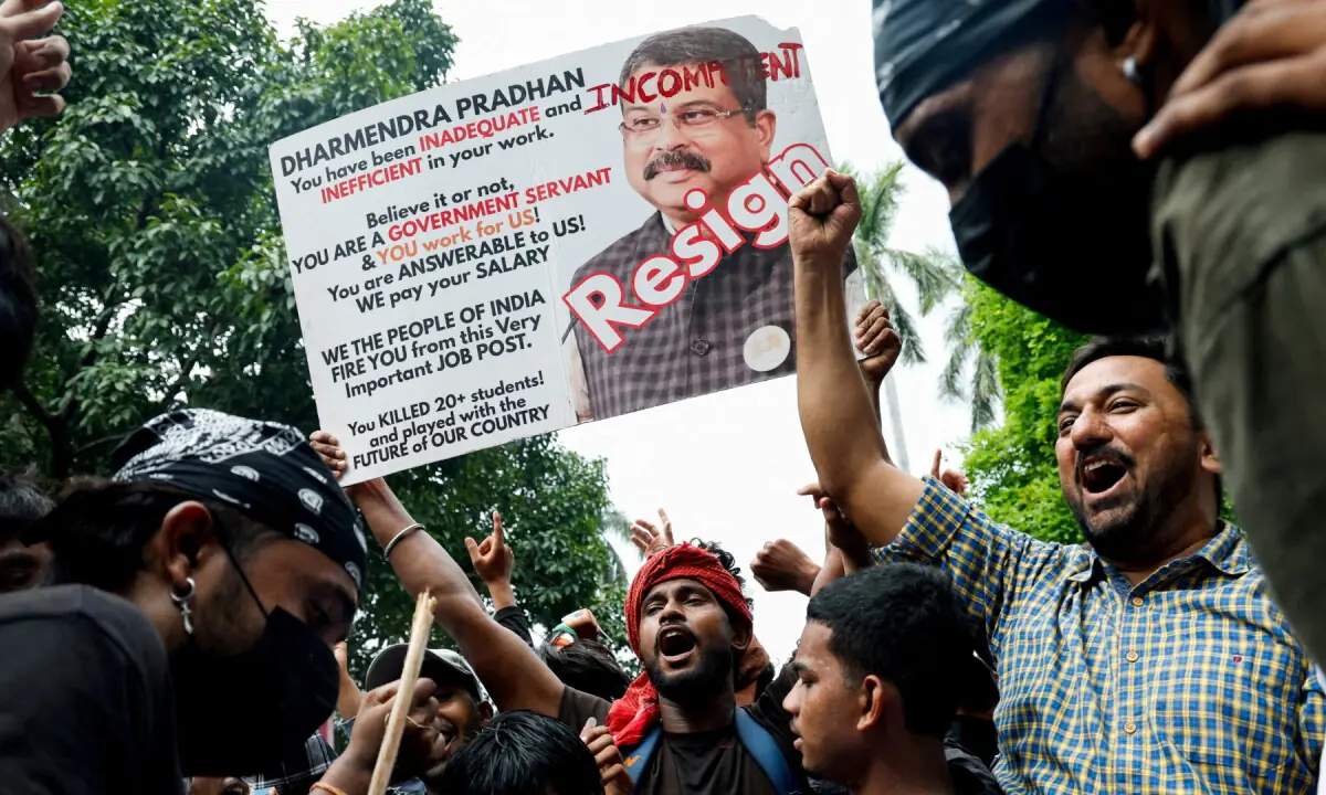 'Cockroaches won': India's education minister resigns after days of youth protests