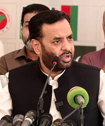 Mustafa Kamal speaks at the presser.—Dawn