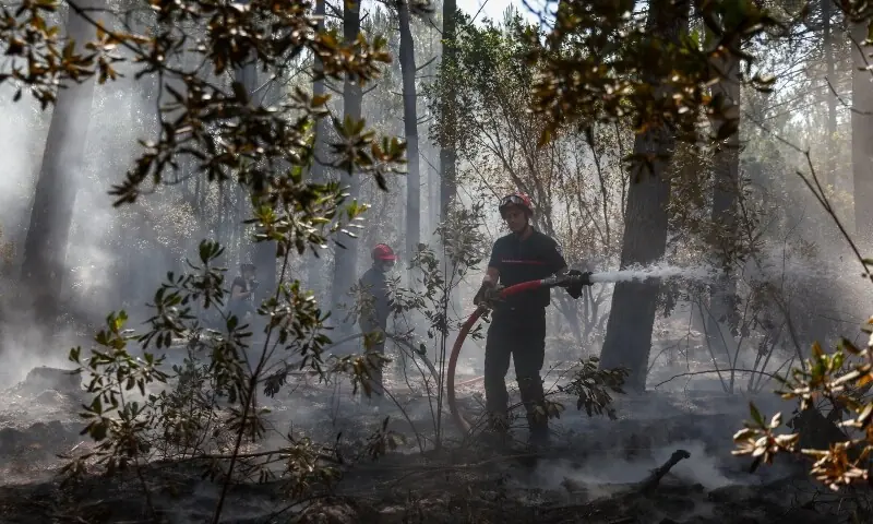 Firefighters in France, Spain scramble to contain blazes as new heatwave looms