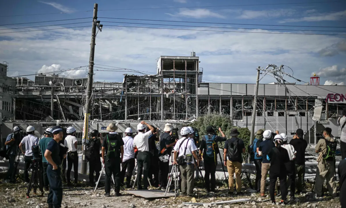 Earthquake Followed by Explosion Devastates Japanese Shopping Mall