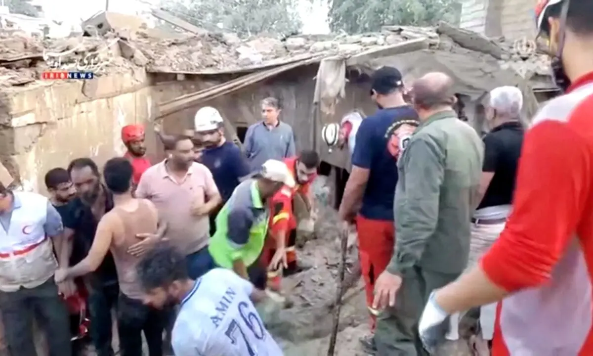 Rescuers clear rubble to search for victims following a strike in Qeshm, Iran, in this still image taken from video released July 30, 2026. &mdash; Reuters