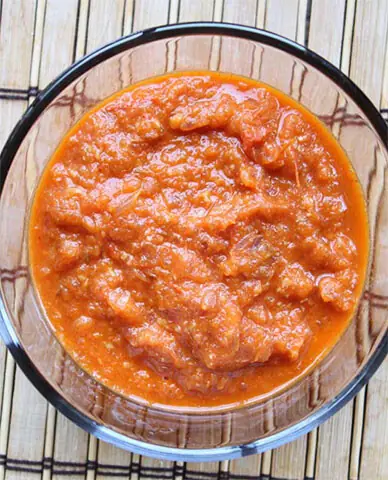 South Indian red chutney