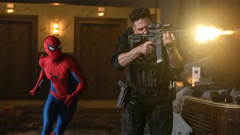 Jon Bernthal’s Frank Castle (right) in an expanded and thoroughly compelling role