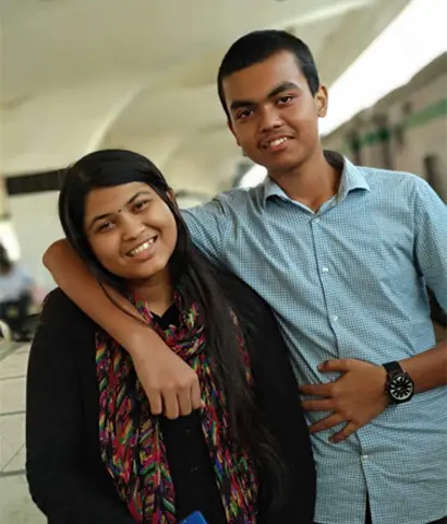Sabrina Afroz Sabnati with her late brother Mahmudur Rahman Saikat | Courtesy Sabrina Afroz Sabnati