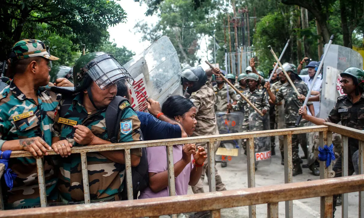 Police in India's Jharkhand fire tear gas, use batons to disperse youth protesters