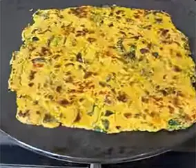 A paratha made from moringa leaves