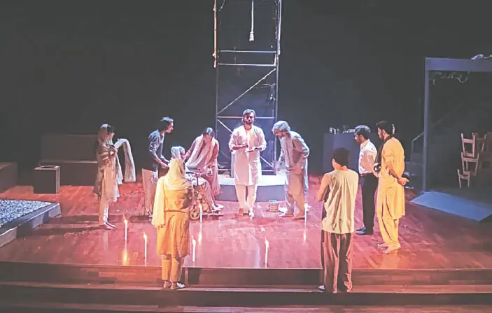  A scene from the play.&mdash;Dawn 