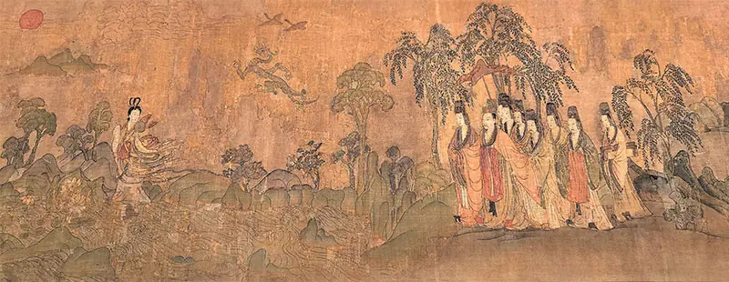 Luoshen Fu, a duplicate of Gu Kaizhi’s 4th-century masterpiece.—Photo by the writer / Courtesy China Daily
