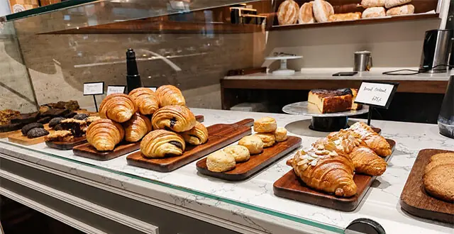 The bakery situated on the ground floor of the Olive Tree Bistro