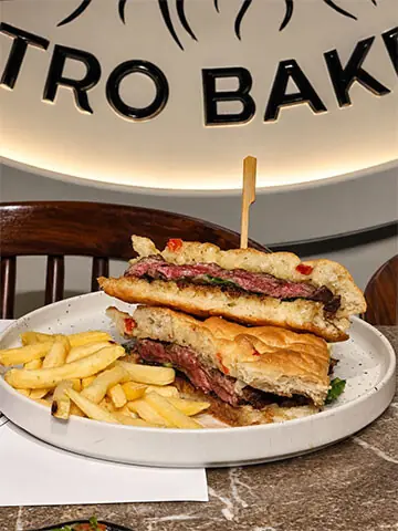 ‘Returns’ steak sandwich