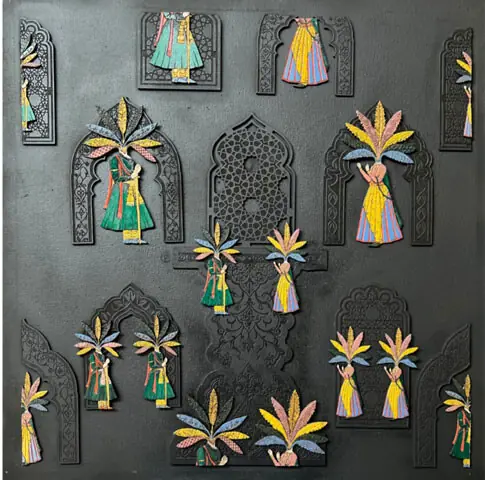    Some of the artworks displayed at the exhibition.&mdash;Fahim Siddiqi / White Star   
