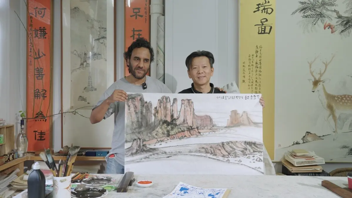 Mountains and rivers on canvas: A China-Arab art documentary unveiled Mountains and rivers on canvas: A China-Arab art documentary unveiled