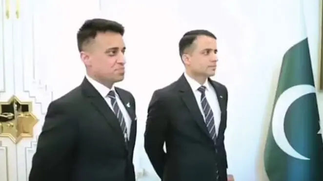 Pilots Zeeshan Ali and Khurram Daud.—PMO/File