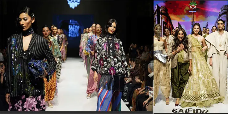  Models showcase creations by different designers at the fashion show.&mdash;Dawn   