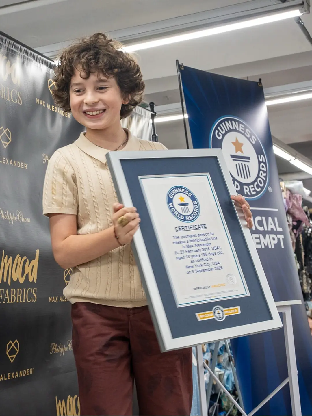 10-year-old fashion prodigy Max Alexander sets two new world records with September show 10-year-old fashion prodigy Max Alexander sets two new world records with September show