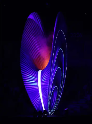 A GENERAL view of the light show.—Reuters