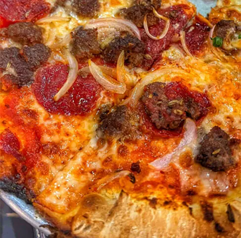   &lsquo;The Son of a Pizza Man&rsquo; pizza at Famous O&rsquo;s   