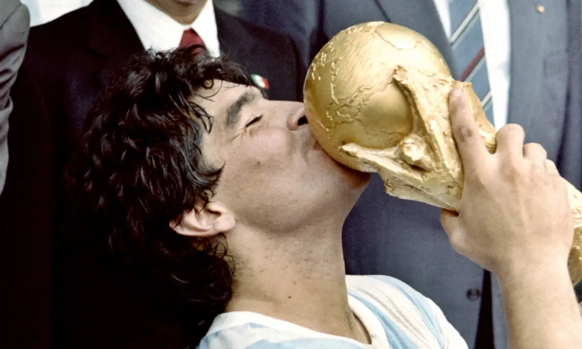 Diego Maradona became the second Argentinian to captain his country to World Cup victory in 1986.–AFP