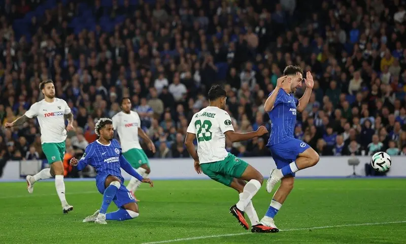 Brighton cruise in Conference League as Monaco win, Ajax lose